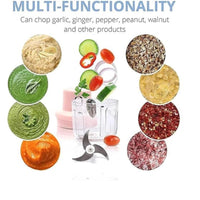 KolorFish Electric Mini Garlic Chopper 250ml Electric Vegetable Chopper